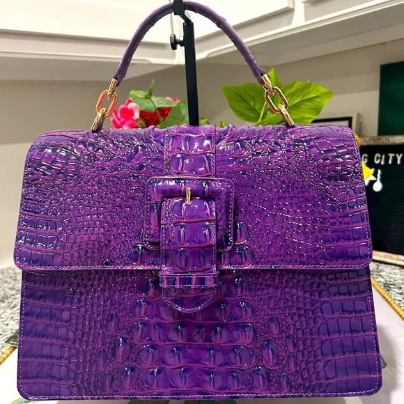 Brahmin Royal Purple Hallie - Picture 3 of 16